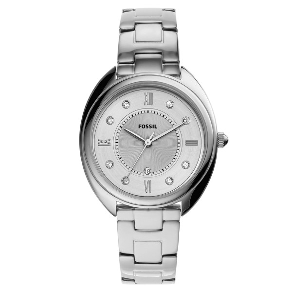 Đồng hồ Fossil nữ mặt tròn ES5069 dây kim loại bạc