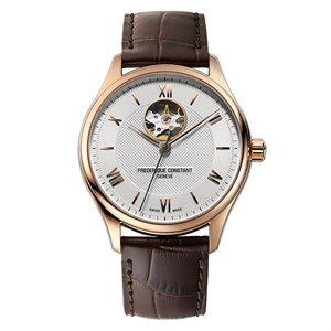 Mẫu đồng hồ cơ lộ máy Thụy Sĩ Frederique Constant Classics FC-310MV5B4 dây da nâu mạ PVD