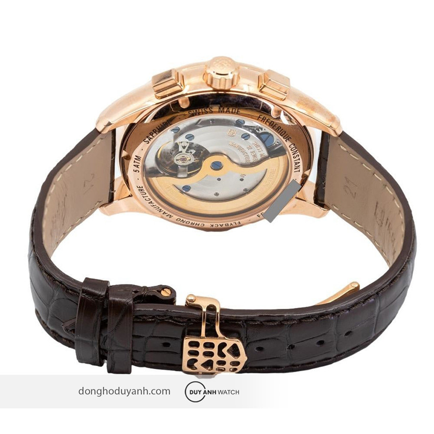 Frederique Constant Flyback FC-760V4H4 với bộ máy phức tạp và khoá bướm mạ vàng