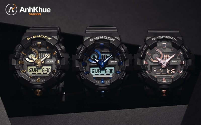 Thiết kế đồng hồ G-Shock Analog-Digital linh hoạt