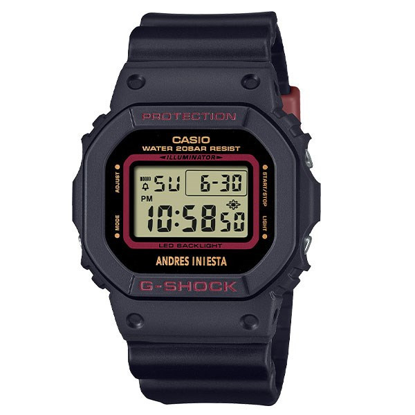 Đồng hồ nam G-SHOCK 42.8mm DW-5600AI-1DR với thiết kế đặc trưng của dòng G-Shock.
