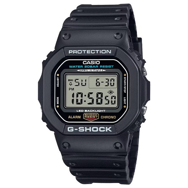 Đồng hồ nam G-SHOCK 42.8mm DW-5600UE-1DR với khả năng chống sốc và chống nước cao.