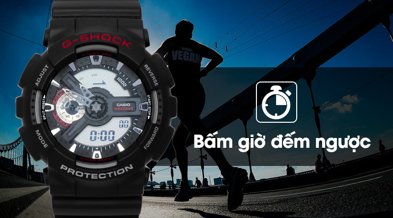 Đồng hồ G-Shock GA-110 với chức năng đếm ngược tiện lợi