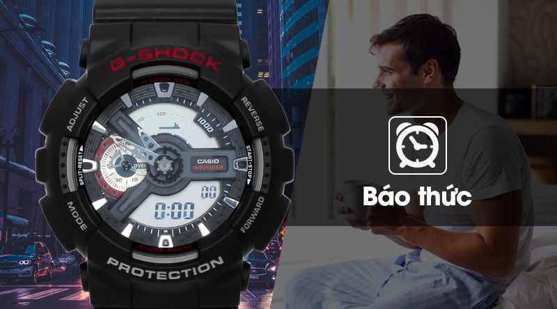 Chức năng báo thức đa dạng của đồng hồ G-Shock GA-110