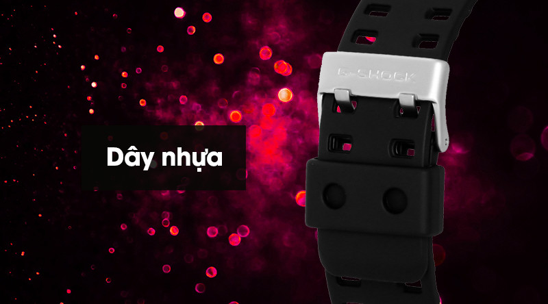 Dây đeo resin nhẹ nhàng và khóa cài thép không gỉ của G-Shock GA-110