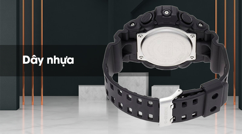 Dây đeo nhựa của đồng hồ G-Shock GA-710-1ADR thoải mái khi đeo