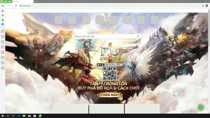 Giao diện quảng cáo toàn màn hình hiển thị sản phẩm cửa hàng đồng hồ