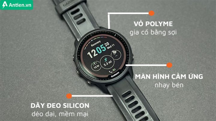 Garmin Forerunner 955 thiết kế chắc chắn và tinh xảo cho runner