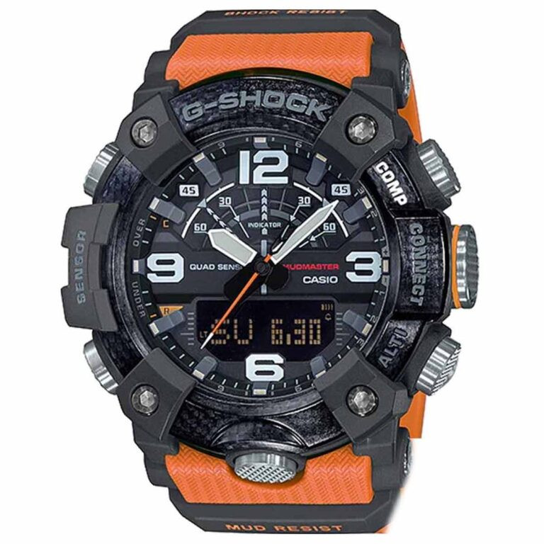 Đồng hồ Casio G-Shock GG-B100-1A9DR nam điện tử màu đen cam mạnh mẽ