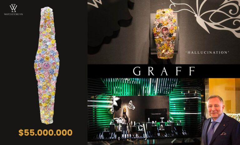 Đồng hồ Graff Diamonds Hallucination nạm kim cương màu quý hiếm, biểu tượng của thế giới đồng hồ đeo tay xa xỉ