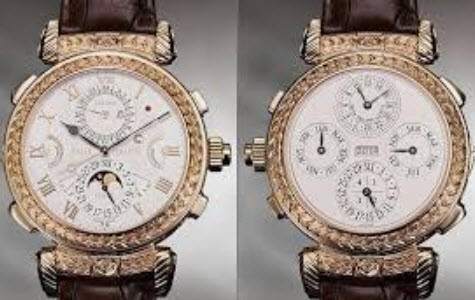 Đồng hồ Patek Philippe Grandmaster Chime 5715 với dây da sang trọng, một kiệt tác thiên văn học