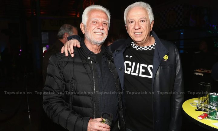 Hai anh em Maurice và Paul Marciano, người sáng lập thương hiệu đồng hồ Guess