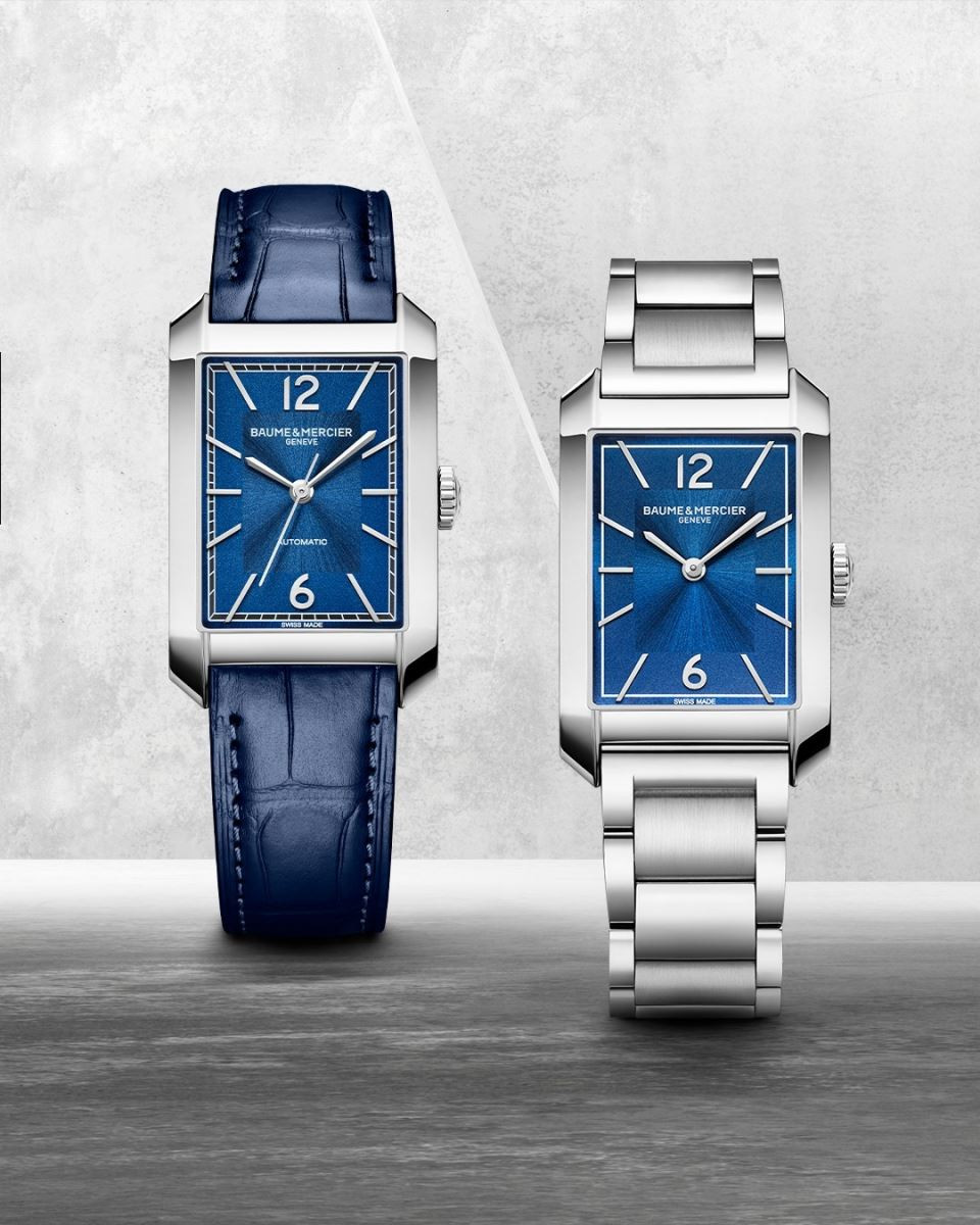 Baume &amp; Mercier Hampton - Đồng hồ mặt chữ nhật độc đáo và nghệ thuật