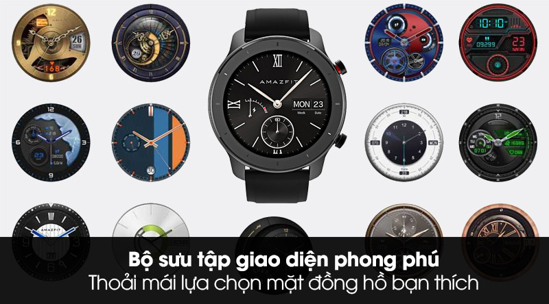 Bộ sưu tập đa dạng mặt đồng hồ của Amazfit GTR 42mm