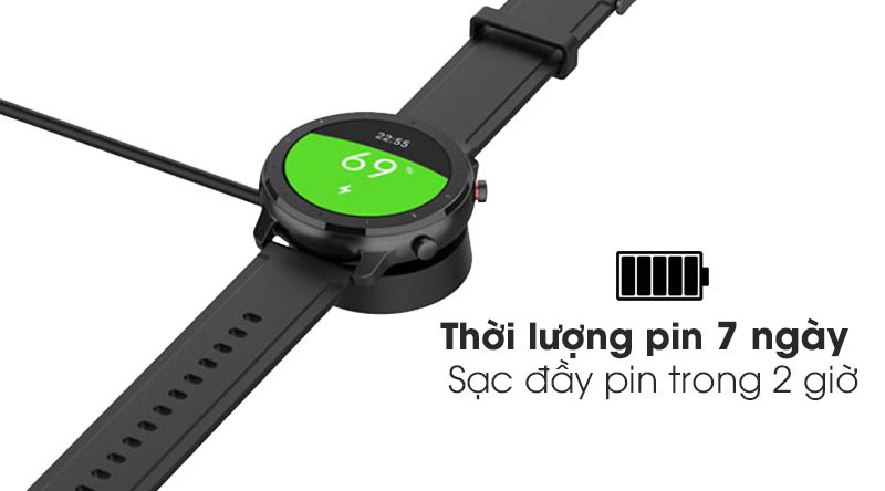 Thời lượng pin ấn tượng lên đến 7 ngày của đồng hồ thông minh Amazfit GTR 42mm
