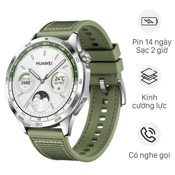Đồng hồ Huawei Watch GT 4 46mm dây Hybrid Woven, phong cách thanh lịch