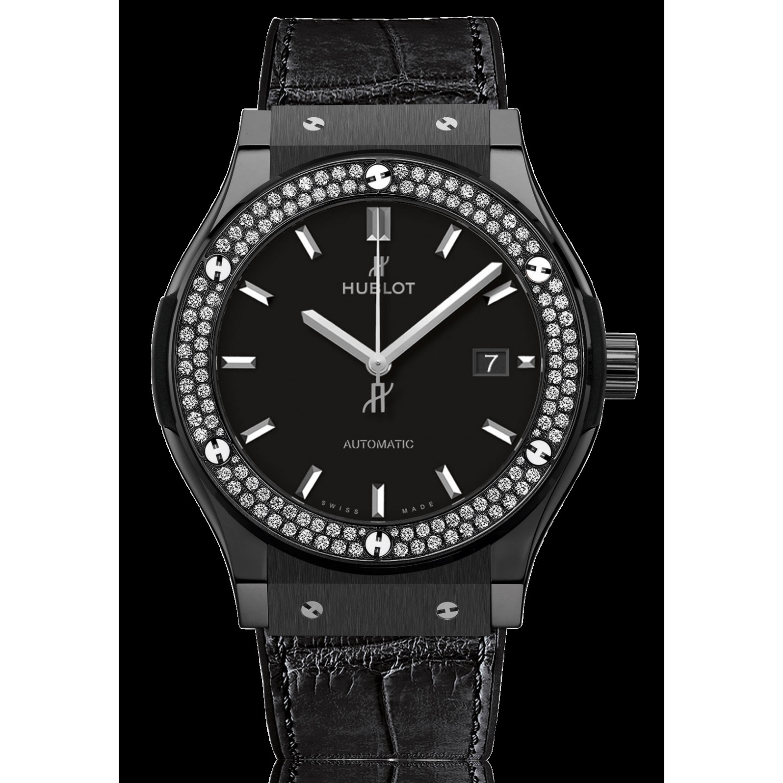 Mẫu đồng hồ Hublot nữ Classic Fusion Ceramic, ảnh hưởng đến việc đồng hồ Hublot nữ giá bao nhiêu.