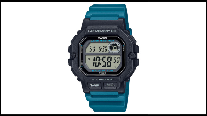 Đồng hồ Casio WS-1400H-3AVDF nam với thiết kế năng động, dễ dàng áp dụng cách chỉnh giờ đồng hồ Water Resist