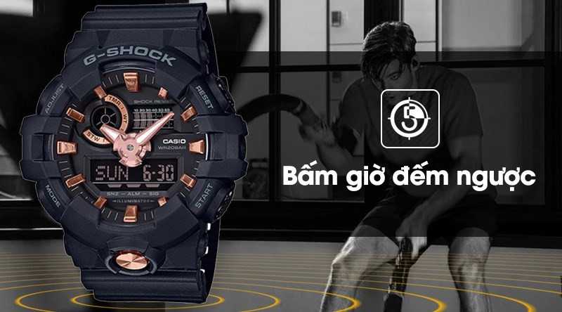 Chức năng Timer - Bấm giờ đếm ngược trên đồng hồ G-Shock