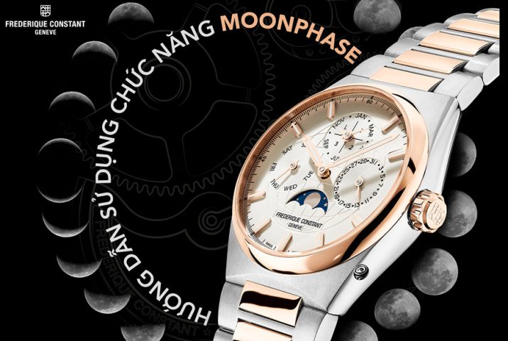 Cách chỉnh lịch trăng đúng giờ để bảo vệ bộ máy đồng hồ Frederique Constant Moonphase