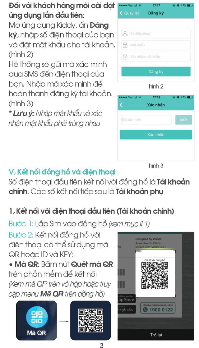 Cài đặt danh bạ an toàn cho đồng hồ Kiddy 2