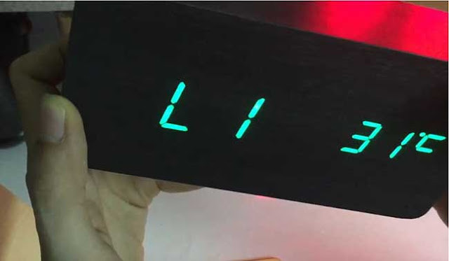 Điều chỉnh độ sáng L3 trên đồng hồ LED để bàn