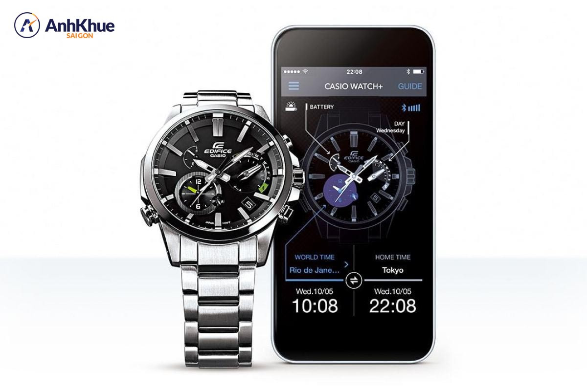 Ứng dụng Edifice Connected để kết nối Bluetooth với đồng hồ Casio Edifice