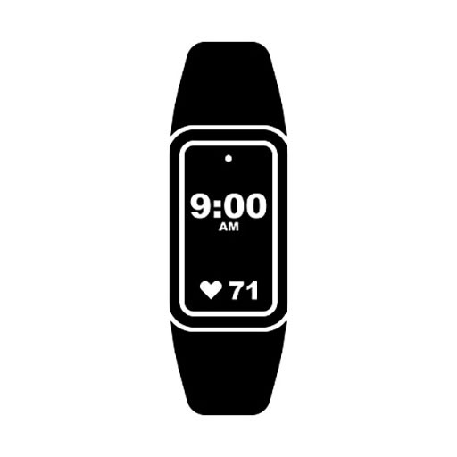 Icon vòng đeo tay thông minh đo nhịp tim