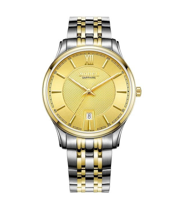 Cận cảnh đồng hồ Nobel Thụy Sỹ với mặt số tinh xảo, chất lượng đạt chuẩn Swiss Made và chi phí hợp lý.