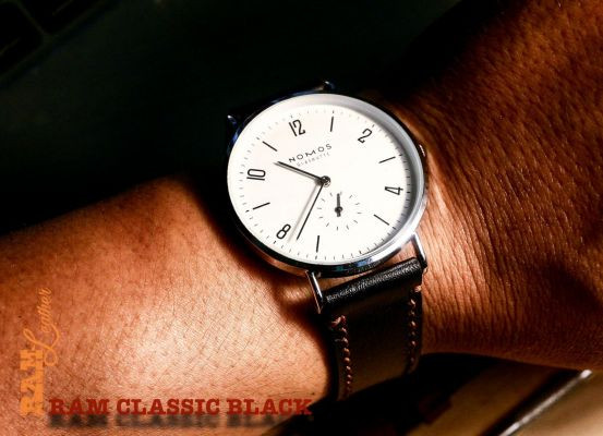 Dây đồng hồ Xiaomi Amazfit Pace RAM Classic Black màu Đen Bóng da bò Pullup