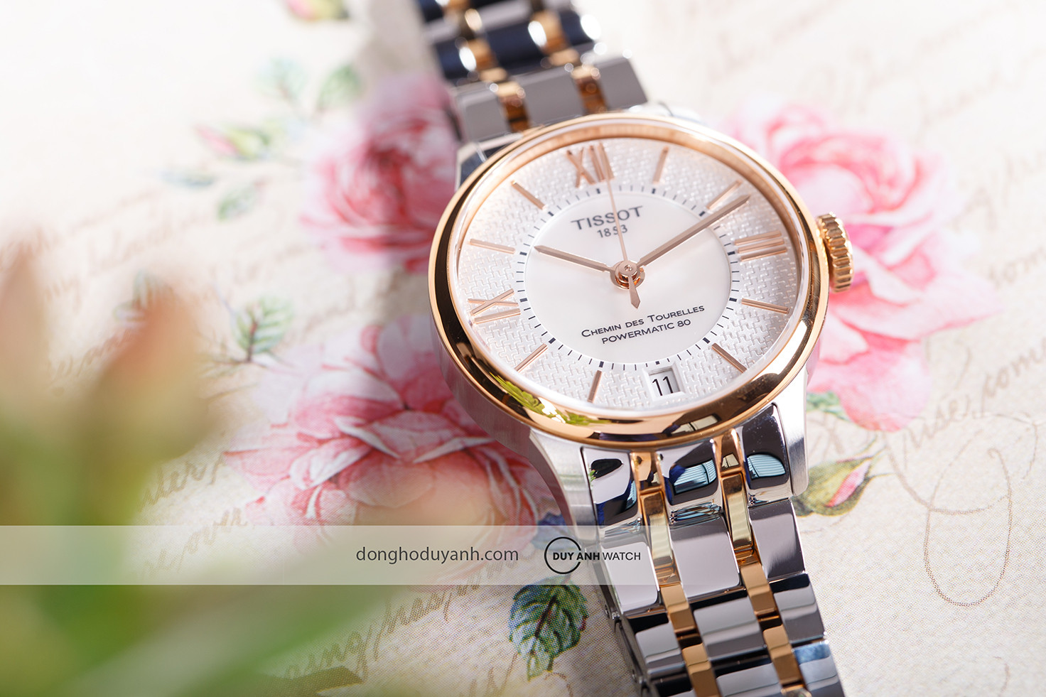 Đồng hồ Tissot Chemin des Tourelles Powermatic 80 Helvetic Pride T099.207.22.118.01 mặt số tinh xảo