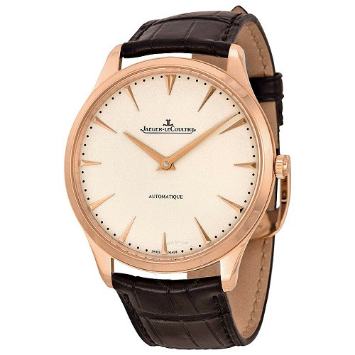 Đồng hồ của thương hiệu Jaeger LeCoultre với mặt đồng hồ tối giản
