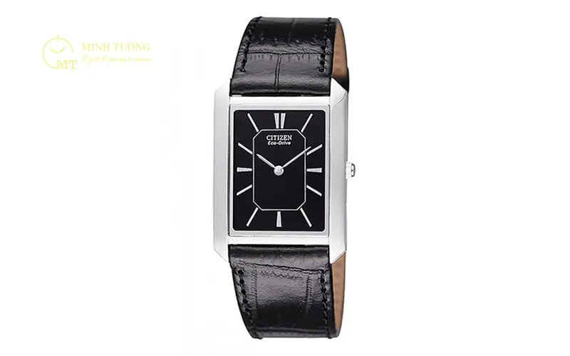 Đồng hồ Citizen AR3000-26E nam mặt vuông dây da nâu