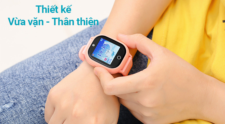 Đồng hồ thông minh trẻ em Kidcare 06S với thiết kế nhỏ gọn, thân thiện trên cổ tay bé
