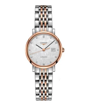 Đồng hồ nữ đẹp sang chảnh Longines Elegant Collection L4.310.5.77.7 với mặt số xà cừ và thiết kế tinh tế