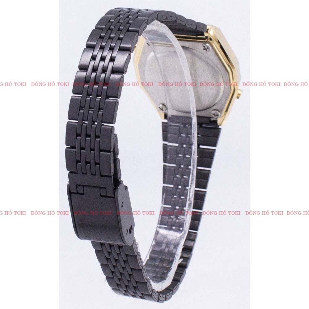 Đồng hồ điện tử dây kim loại với màn hình hiển thị số Casio LA690WGB-1DF