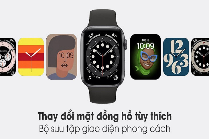 Người dùng thay đổi mặt đồng hồ thông minh Apple Watch S6, thể hiện cá tính riêng