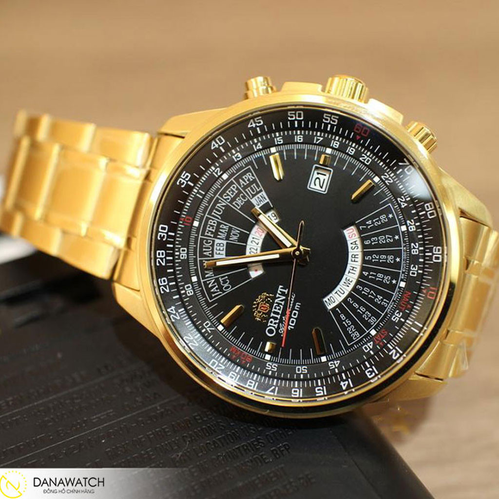 Đồng hồ Nam Orient Perpetual Calendar FEU07001BX với thiết kế dây kim loại sang trọng