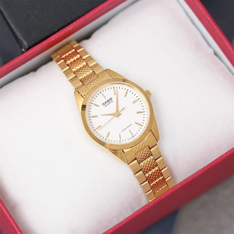Đồng hồ Casio nữ giảm giá LTP-1274G-7ADF với thiết kế sang trọng, tông vàng