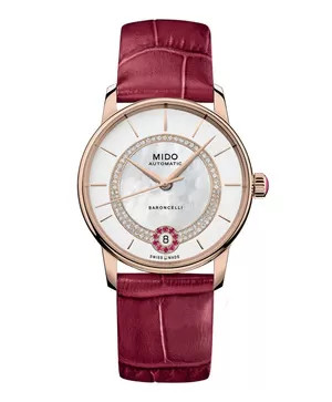 Mido Baroncelli Lady Necklace M037.807.36.031.01, mẫu đồng hồ nữ đẹp sang chảnh với thiết kế lấy cảm hứng từ kiến trúc