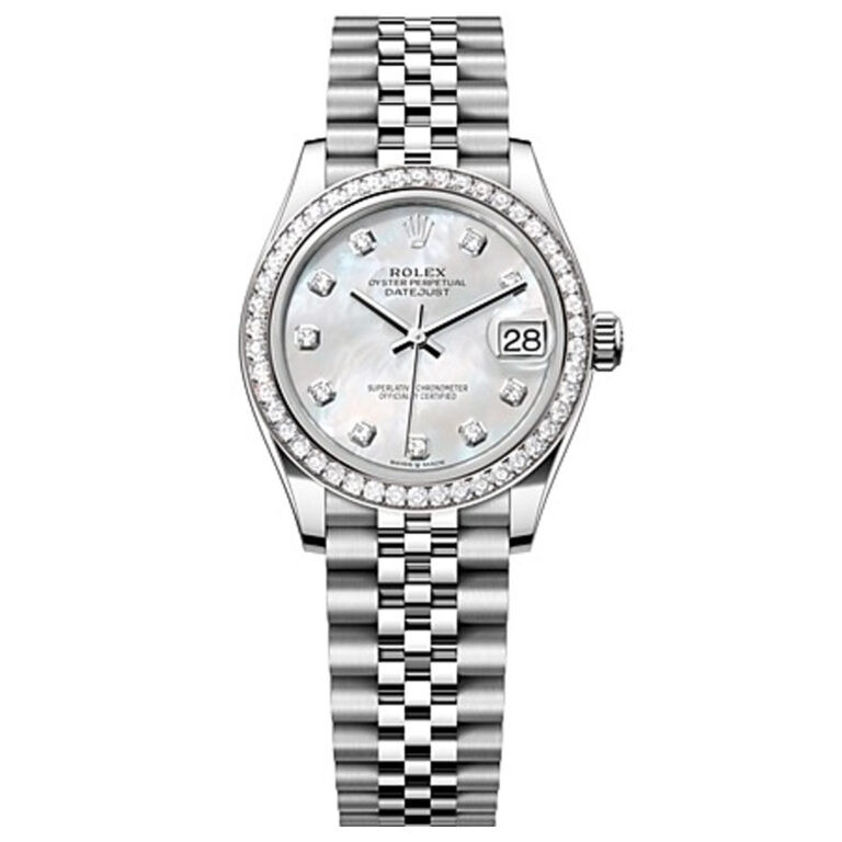 Chiếc Rolex Datejust Rolesor 31mm nữ M278384RBR-0008 mặt số ngọc trai và kim cương