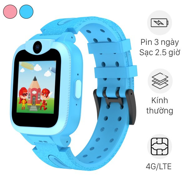Đồng hồ thông minh học sinh Masstel Smart Hero 5 màu xanh