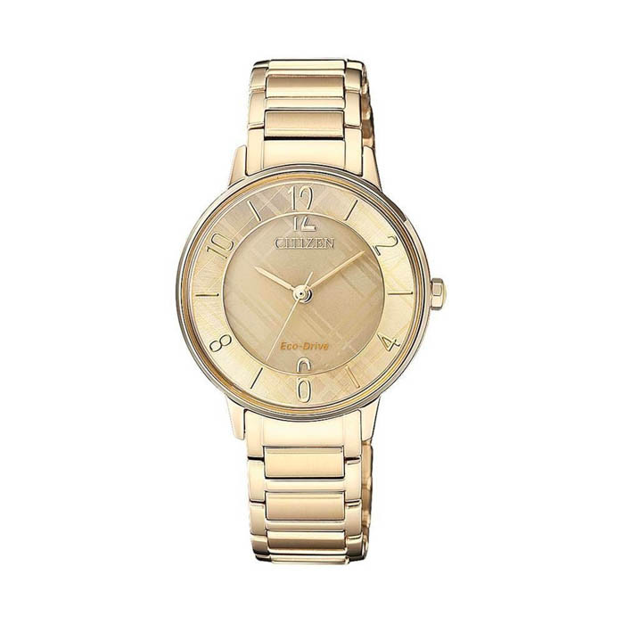 Mẫu đồng hồ Citizen nữ EM0523-86P vàng nổi bật, sang trọng và bền bỉ