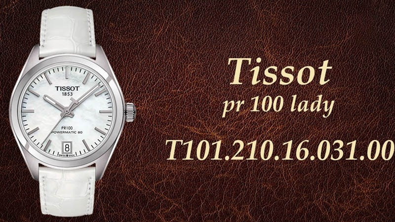 Đồng hồ Tissot T101.210.16.031.00 dây da trắng cao cấp của Thụy Sĩ