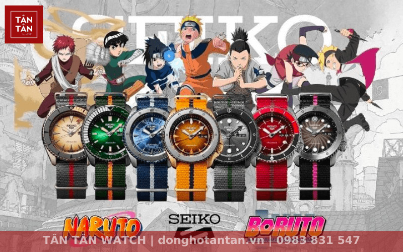 Seiko 5 Sports Naruto &amp; Boruto – Mẫu đồng hồ Seiko nam đẹp nhất lấy cảm hứng từ anime Nhật Bản.