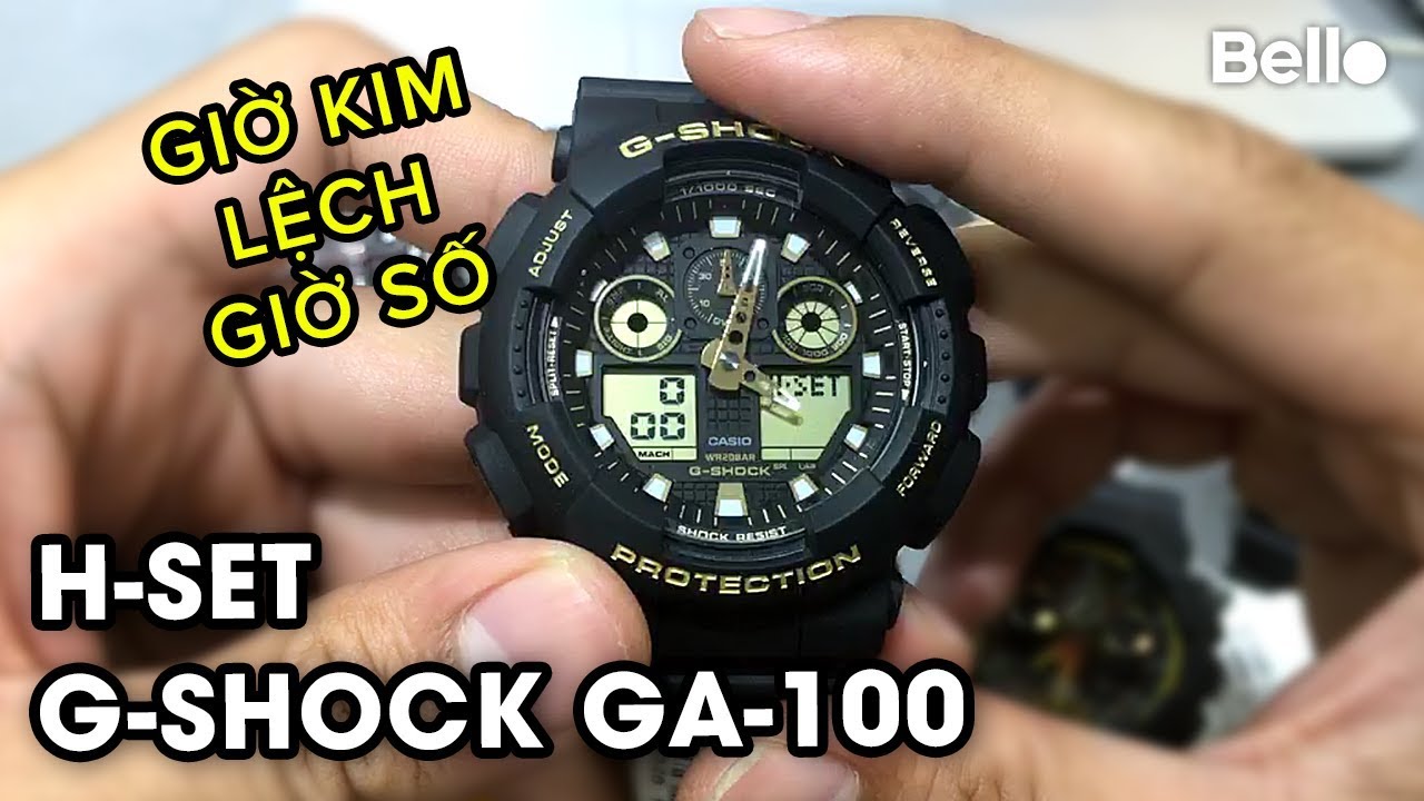 Cách Chỉnh Kim Đồng Hồ G-Shock GA-100 Chính Xác và Hiệu Quả Nhất