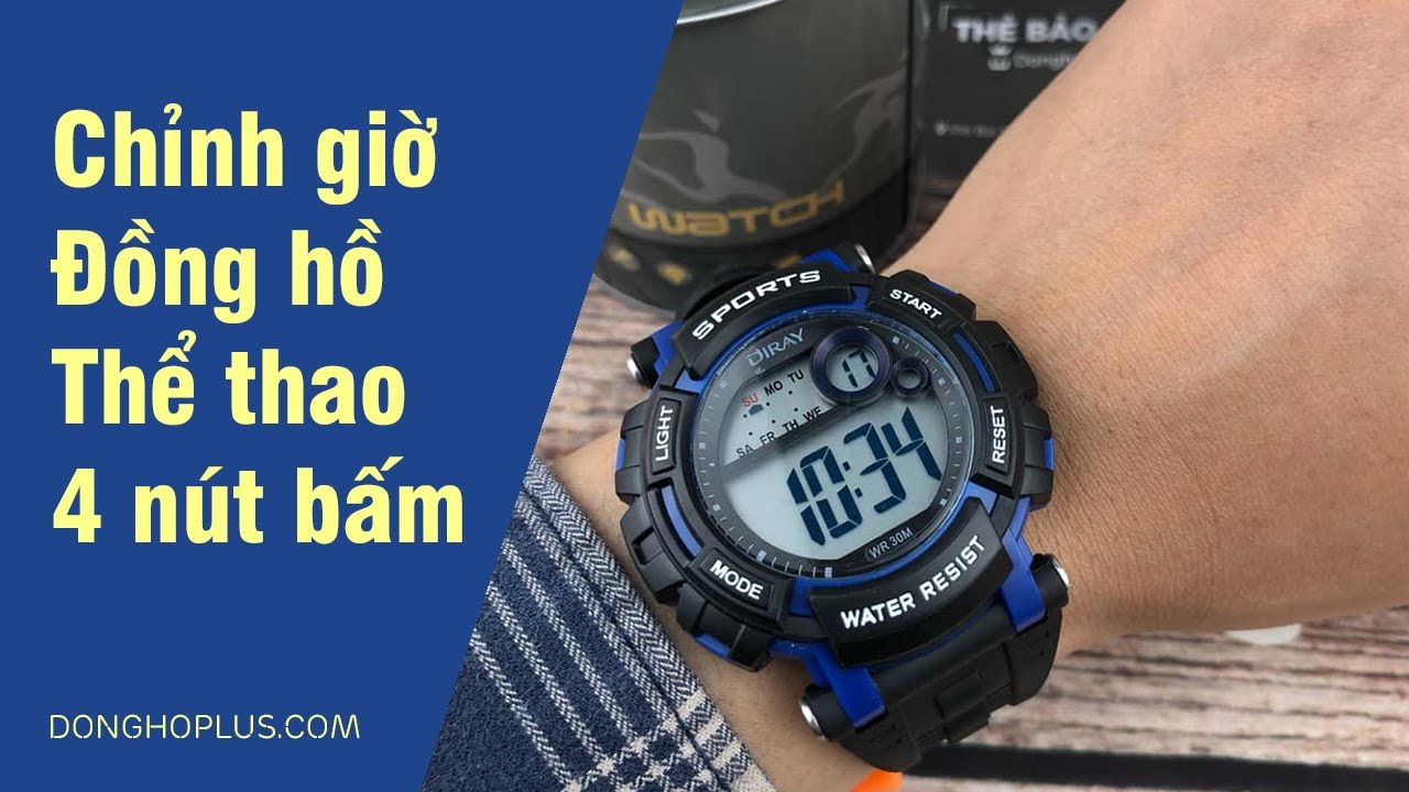 Cách Chỉnh Giờ Đồng Hồ WR30M Đơn Giản, Chính Xác Từ A-Z