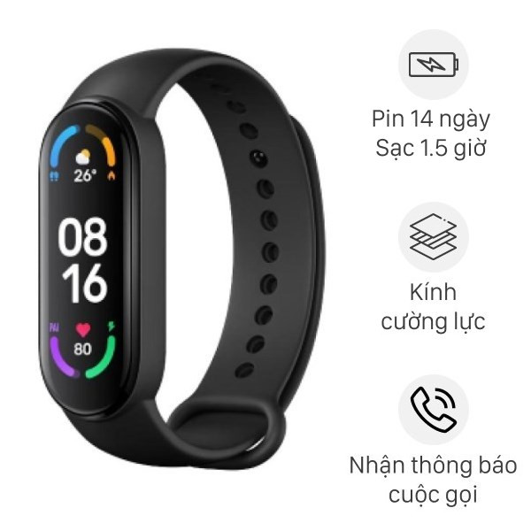 Xiaomi Mi Band 6 dây TPU, một trong các loại đồng hồ thông minh Xiaomi phổ biến