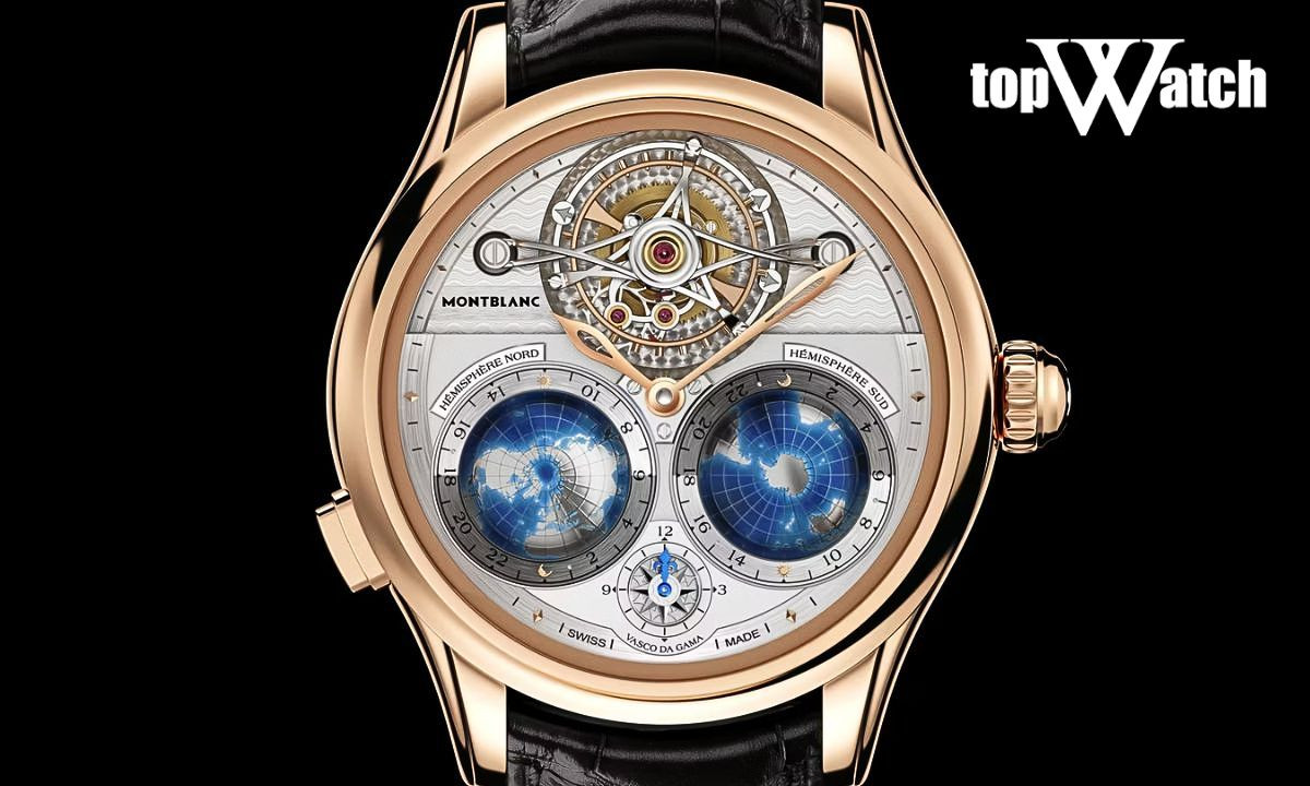 Đồng hồ Montblanc Tourbillon Cylindrique Geosphères Vasco da Gama, mẫu đồng hồ Montblanc giá trị cao.