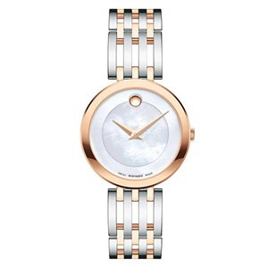 Đồng hồ nữ Movado 0607114 mặt nhỏ dây kim loại phối màu sang trọng